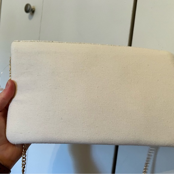 EUC - Francesca’s Beaded Bride Clutch. Only used once. - Picture 4 of 5